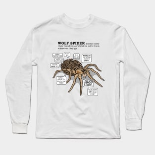 Wolf Spider Mom by Zoodraws Long Sleeve T-Shirt